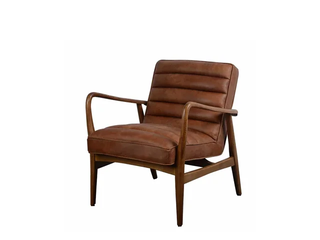 RIBBLE CHAIR LOCAL BROWN LEATHER