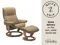 MAYFAIR CLASSIC CHAIR WITH FOOTSTOOL - SAND