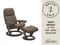 MEDIUM CONSOL CLASSIC CHAIR WITH FOOTSTOOL - MOLE