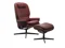 MEDIUM KIGH BACK CHAIR & FOOTSTOOL WITH CROSS BASE 