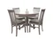 ROUND EXTENDING DINING TABLE & 4 ELIZABETH CHAIRS
