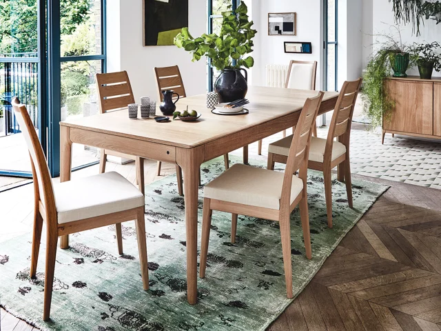 LARGE EXTENDING DINING TABLE