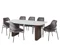 DINING TABLE & 6 ALISHA CHAIRS IN EARTH