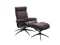 MEDIUM CHAIR & FOOTSTOOL WITH STAR BASE & ADJUSTABLE HEADREST