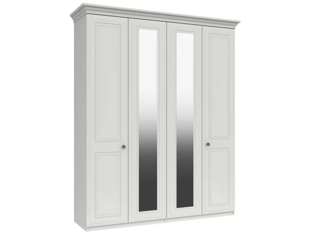 TALL 4 DOOR ROBE WITH 2 MIRRORS