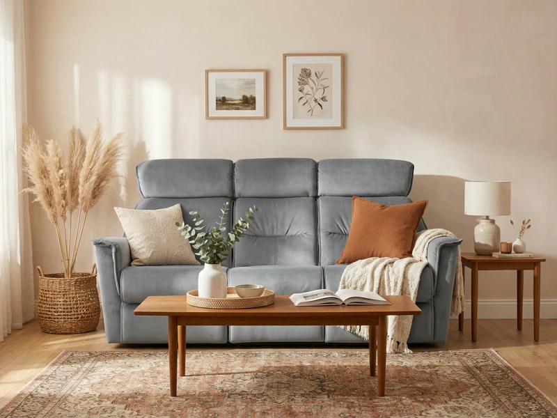 Solna 3 Seater Ai Lifestyle Plush Slate Fabric